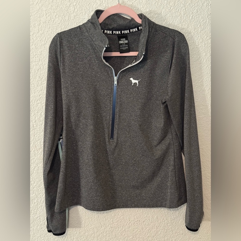 Victoria's Secret PINK Ultimate quarter-zip pullover size L in EUC